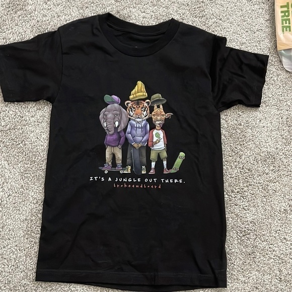 Broke and Board Tops - Black T-Shirt-“It’s a Jungle Out There”